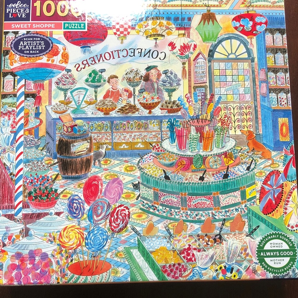 EeBoo Sweet Shoppe 1000 piece puzzle